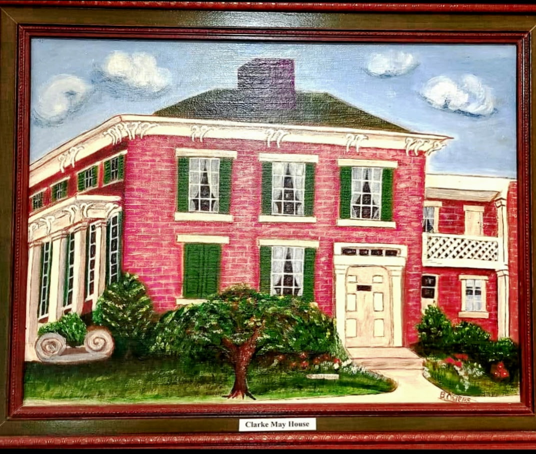Painting of the Clarke-May House by B. Owens